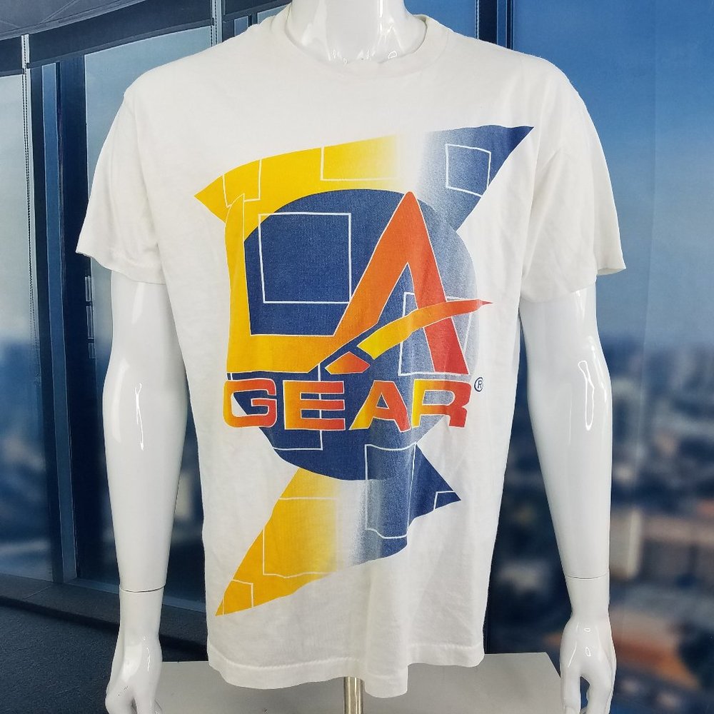 LA GEAR T-Shirt 80s Vintage Sportswear Shirt Tee Sz Large